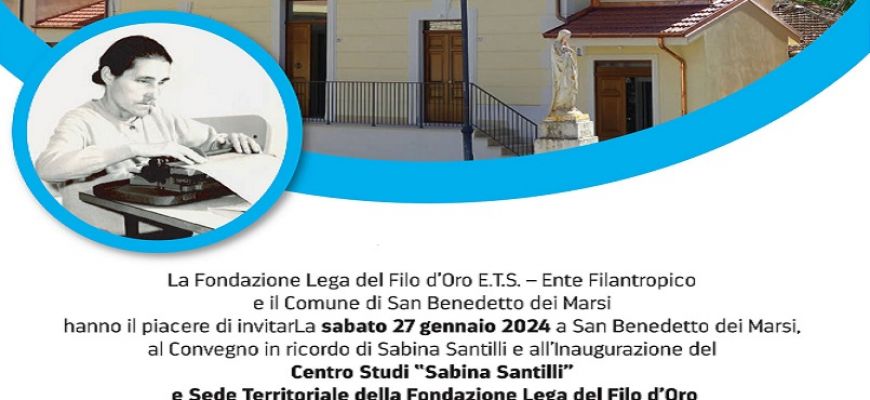Inaugurazione del Centro Studi “Sabina Santilli” 