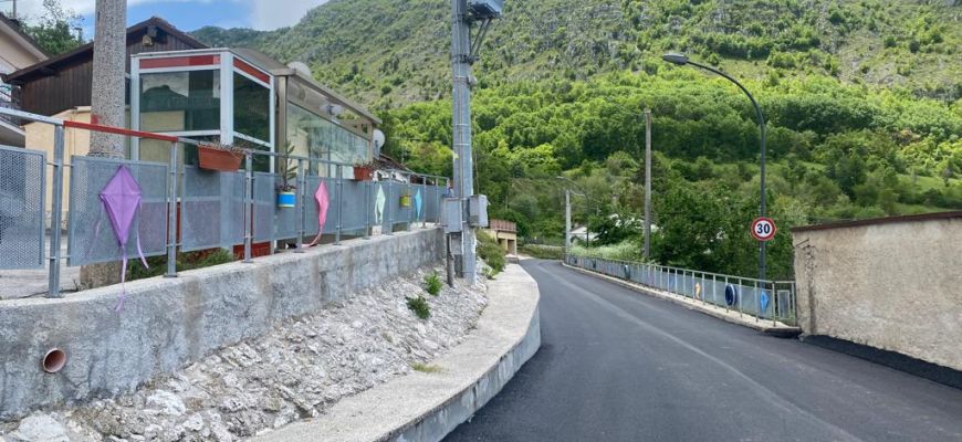 Castelnuovo: completati i lavori di rifacimento del manto stradale 