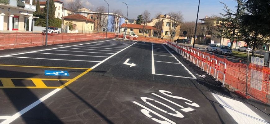 Completato il nuovo parcheggio comunale in Via Don Minzoni di fronte alla scuola “Don Bosco”