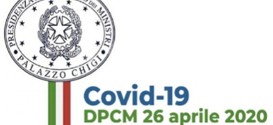 Dpcm 26 aprile 2020 - Indicazioni per gli operatori economici