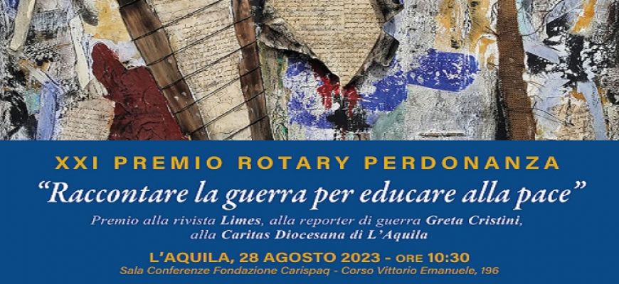 L'Aquila: Premio Rotary Perdonanza 2023 