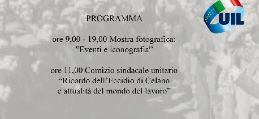 A CELANO LA MOSTRA SULL'ECCIDIO DEL 30 APRILE 1950