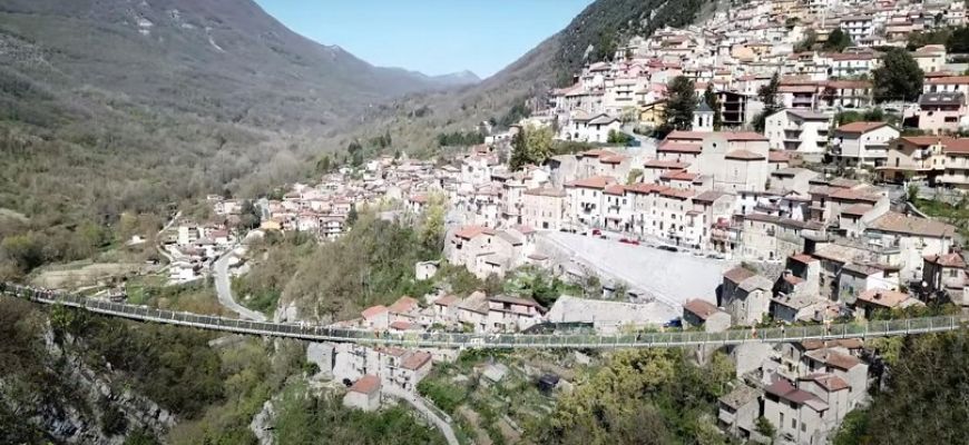 Capistrello: un ponte tibetano collegherà il paese al suggestivo Colle Raso