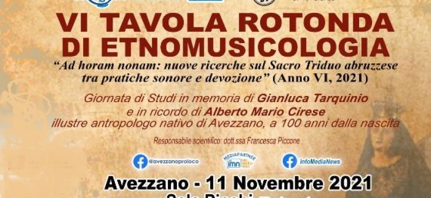 Pro Loco di Avezzano: VI Tavola rotonda di etnomusicologia.