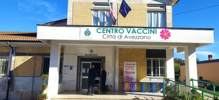 Avezzano: riapre il centro vaccini nella ex scuola in via Fucino.