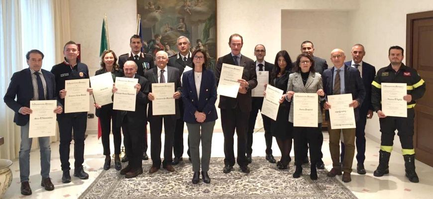 L'Aquila: Consegna dei Diplomi dell’Ordine “Al Merito della Repubblica Italiana” 