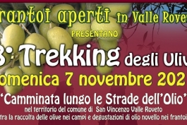 Torna il trekking degli ulivi a San Vincenzo Valle Roveto.