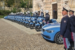 Ultima tappa del giro d'Abruzzo scortato dalla Polizia di Stato