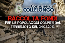 Terremoto, la raccolta fondi a Collelongo