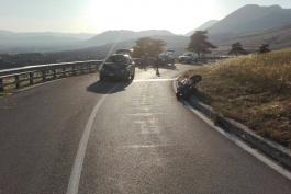 Grave incidente a Collarmele, motociclista in prognosi riservata
