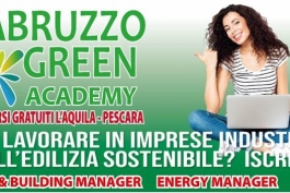 Abruzzo Green Academy-ITSEE L'Aquila: al via le iscrizioni a corsi gratuiti