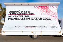 In Italia il primo anti-sponsor dei mondiali in Qatar