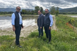 Terreni allagati nel Fucino per il maltempo sopralluogo del Vice presidente della Regione Abruzzo