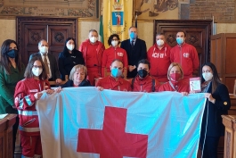 Avezzano: Rappresentanti della Croce Rossa in Municipio.