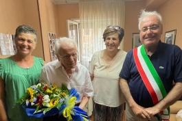 La comunità di Capistrello festeggia i 102 anni di Renato De Vito