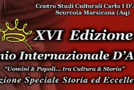 Scurcola Marsicana: XVI edizione del Premio Internazionale D'Angiò
